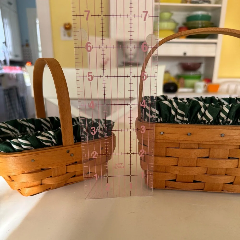 🧺 Longaberger Hostess Appreciation Basket Set - Garden Splendor Liners - Picture 7 of 11